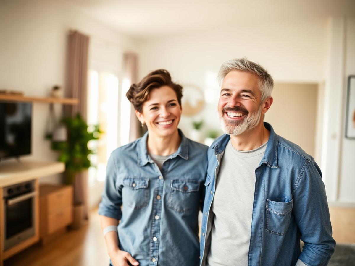 Happy homeowners